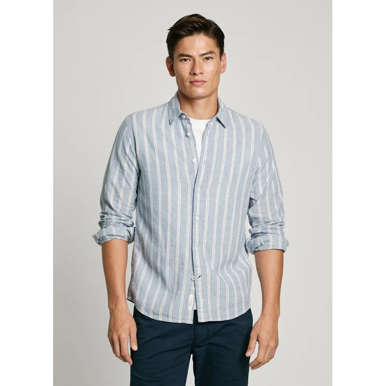 CAMISA RAYAS HOMBRE PEPE JEANS FIT REGULAR