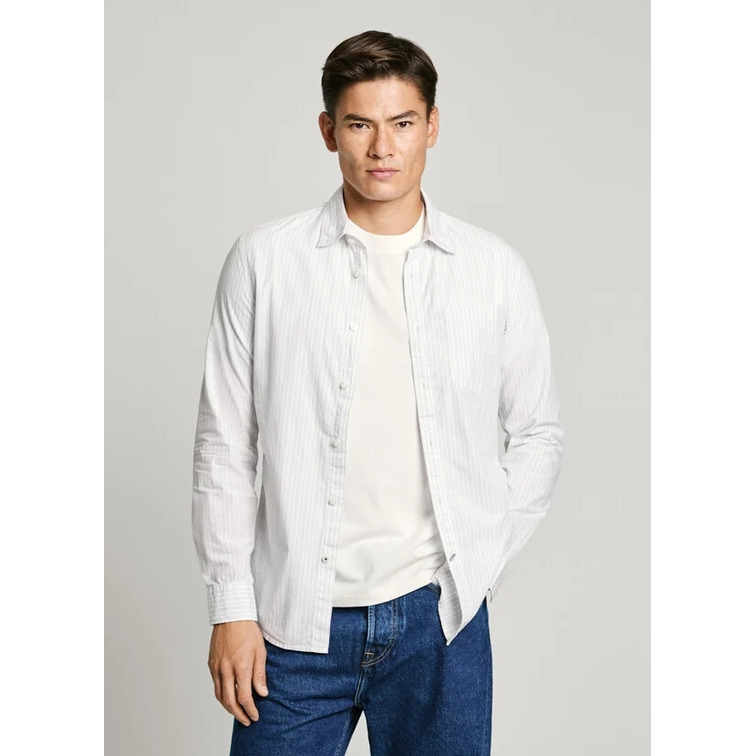 CAMISA POPELÍN HOMBRE PEPE JEANS A RAYAS FIT SLIM