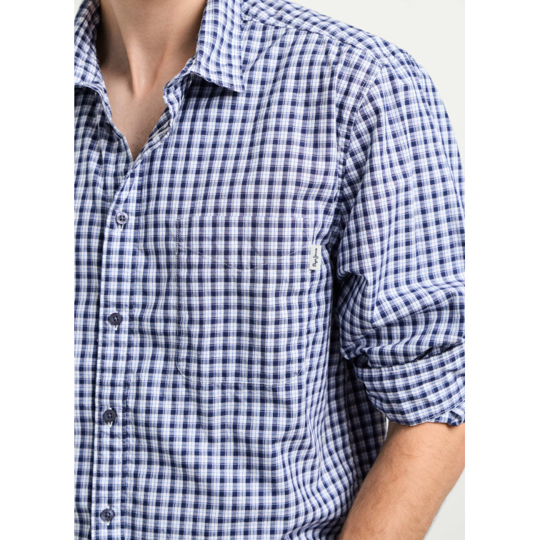CAMISA POPELÍN CUADROS HOMBRE PEPE JEANS FIT CASUAL