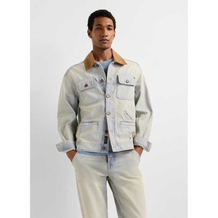 JERSEY HOMBRE  PEPE JEANS WALT WORKER JACKET TINT GREY