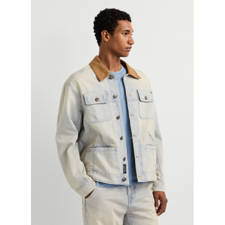 JERSEY HOMBRE  PEPE JEANS WALT WORKER JACKET TINT GREY