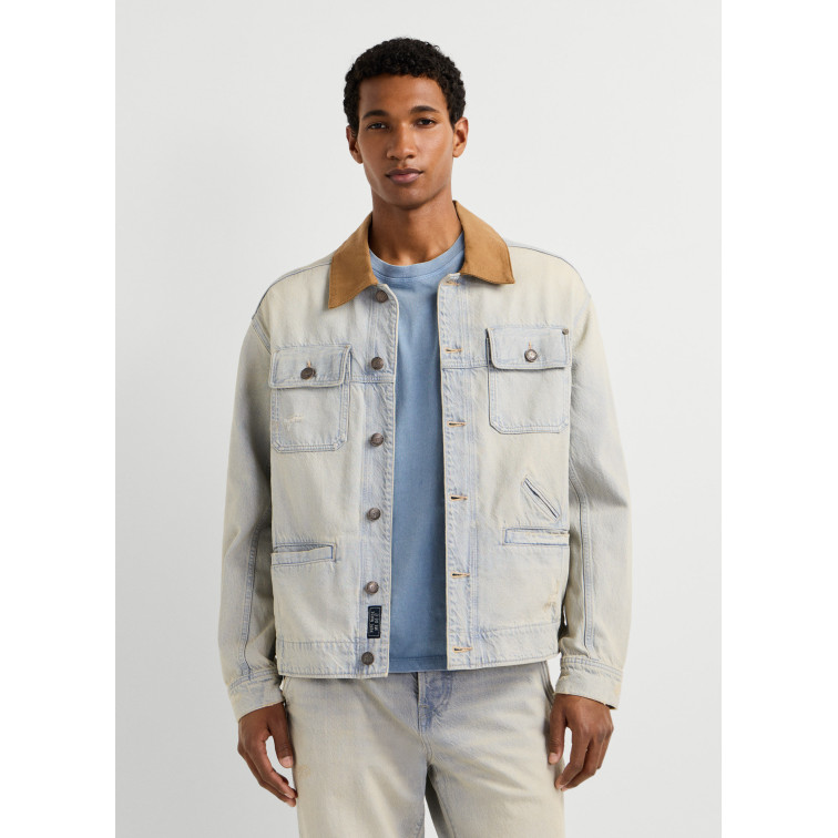 JERSEY HOMBRE  PEPE JEANS WALT WORKER JACKET TINT GREY