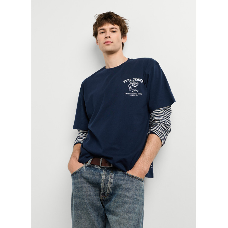 CAMISETA HOMBRE  PEPE JEANS COFFEET TEE