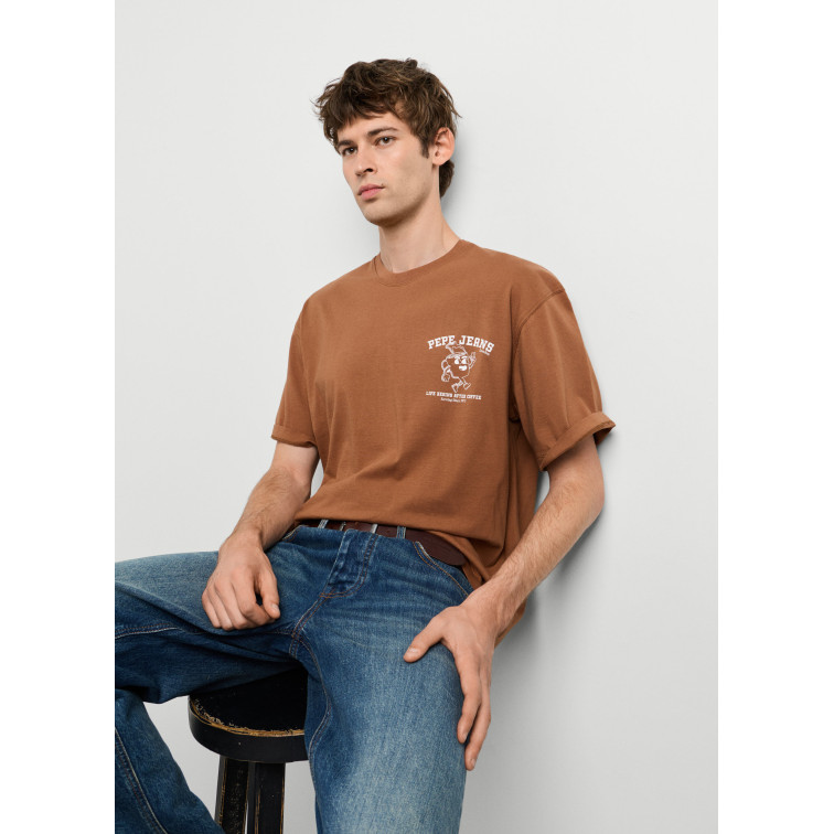 CAMISETA HOMBRE  PEPE JEANS COFFEET TEE