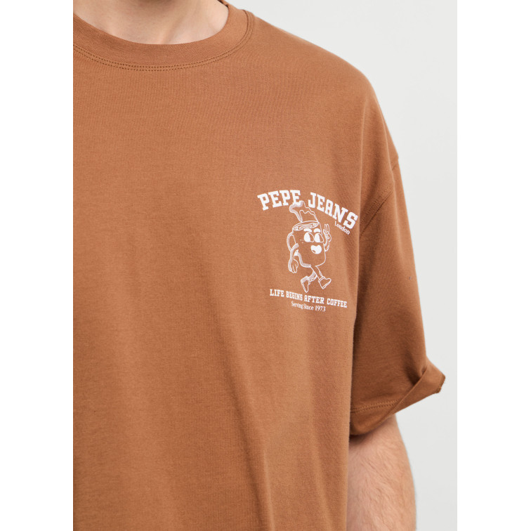 CAMISETA HOMBRE  PEPE JEANS COFFEET TEE