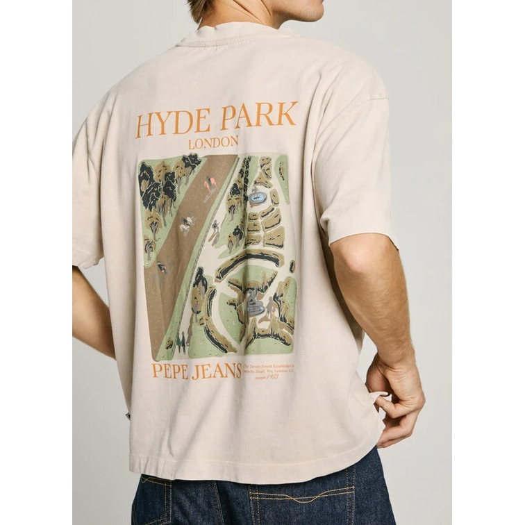 CAMISETA HOMBRE PEPE JEANS ESPALDA ESTAMPADA