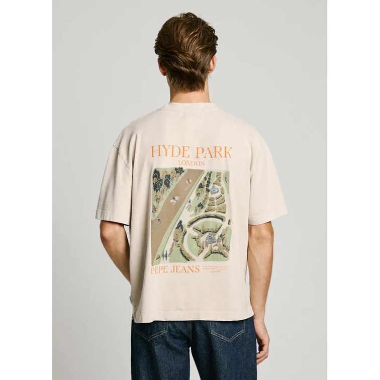 CAMISETA HOMBRE PEPE JEANS ESPALDA ESTAMPADA