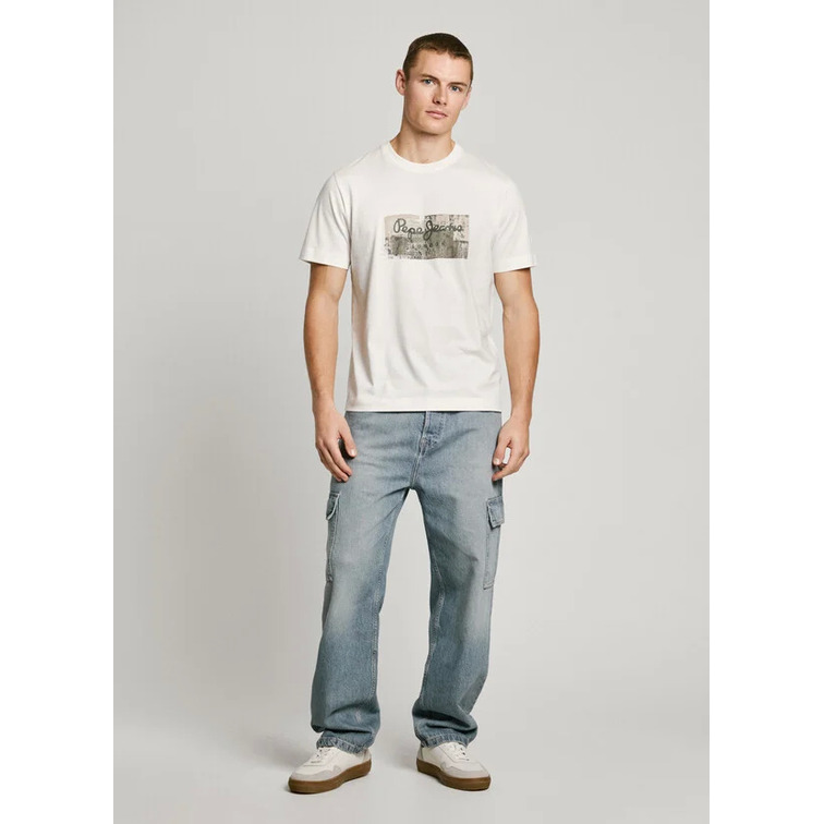 CAMISETA HOMBRE PEPE JEANS LOGO ESTAMPADO FIT REGULAR