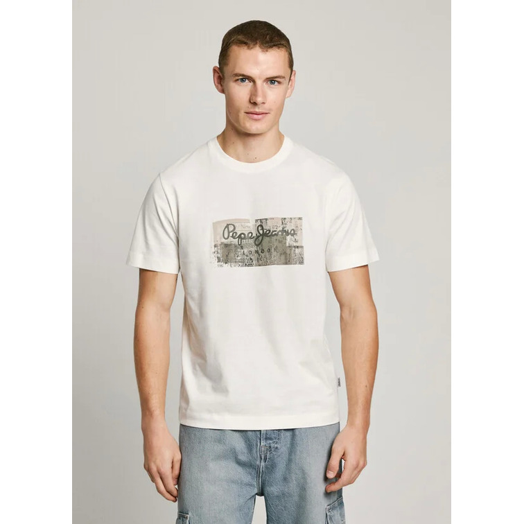 CAMISETA HOMBRE PEPE JEANS LOGO ESTAMPADO FIT REGULAR