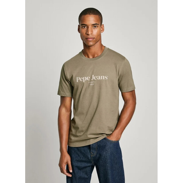 CAMISETA HOMBRE PEPE JEANS LOGO ESTAMPADO FIT REGULAR