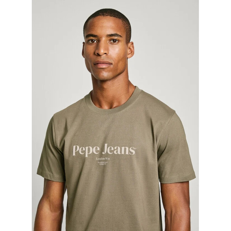 CAMISETA HOMBRE PEPE JEANS LOGO ESTAMPADO FIT REGULAR