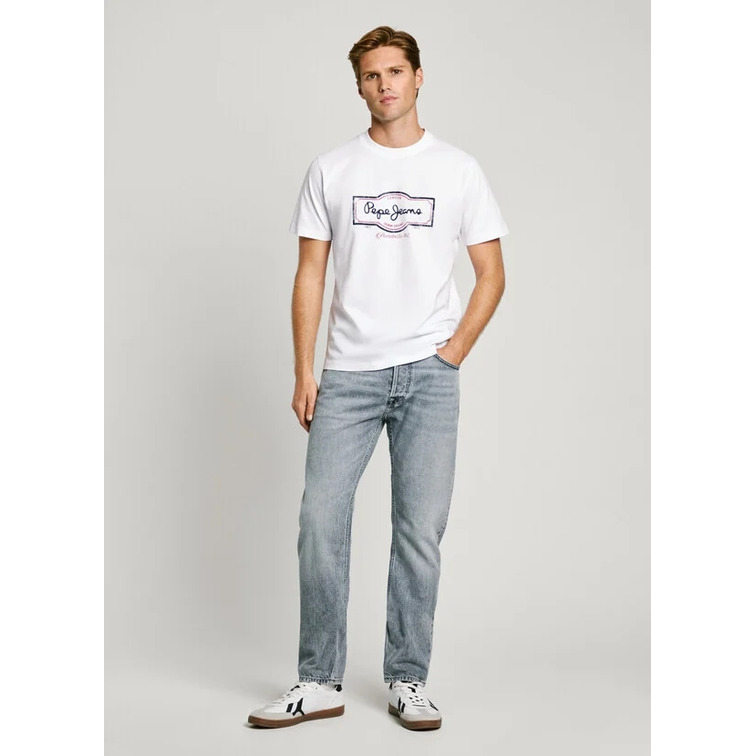 CAMISETA HOMBRE PEPE JEANS LOGO ESTAMPADO FIT REGULAR