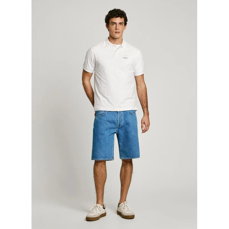 POLO PIQUE HOMBRE PEPE JEANS ESTAMPADO GEOMETRICO FIT SLIM