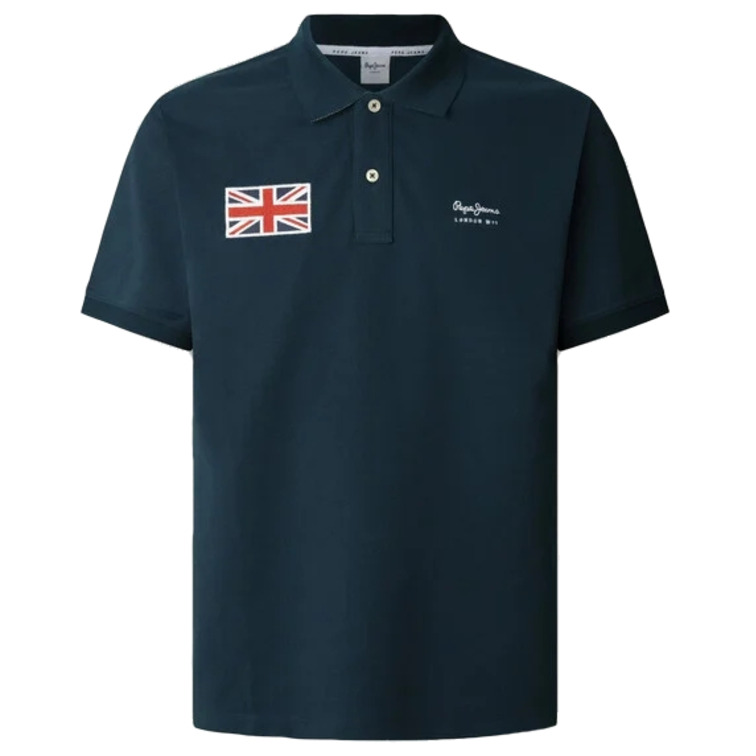 POLO PIQUE HOMBRE PEPE JEANS BANDERA BORDADA