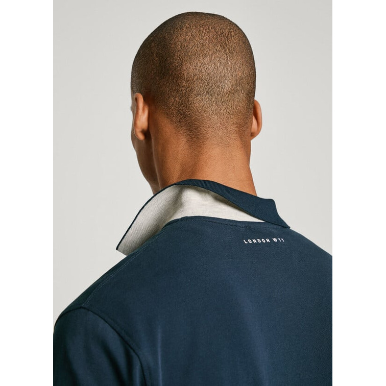 POLO PIQUE HOMBRE PEPE JEANS BANDERA BORDADA