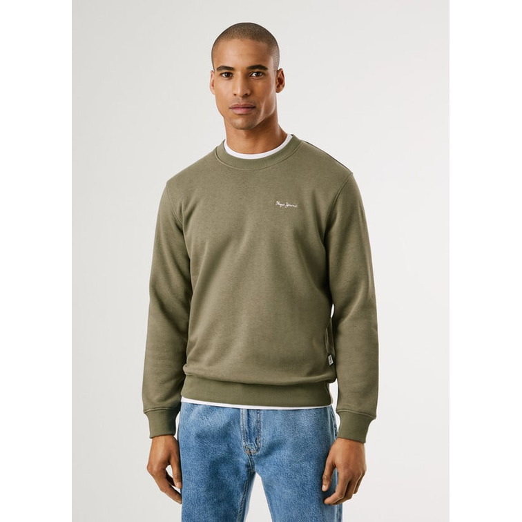 SUDADERA HOMBRE  PEPE JEANS MACBETH SMALL LOGO PLAIN CREW