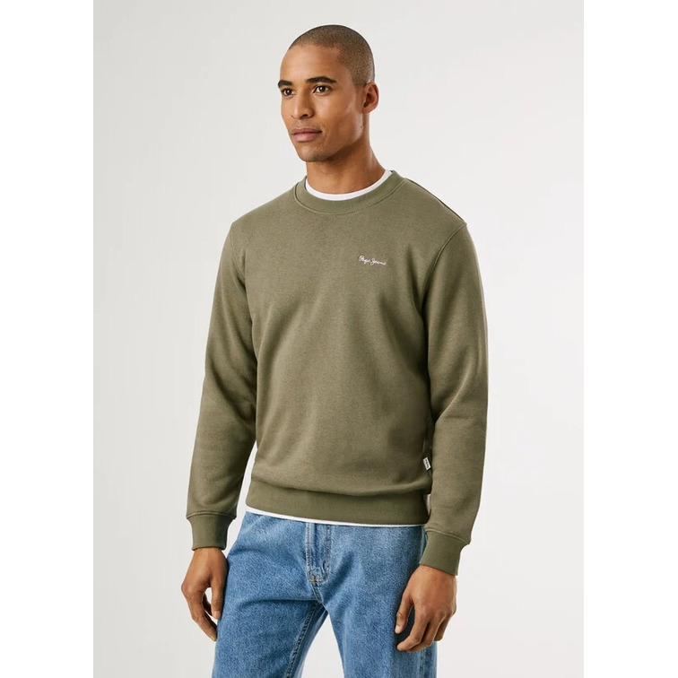 SUDADERA HOMBRE  PEPE JEANS MACBETH SMALL LOGO PLAIN CREW