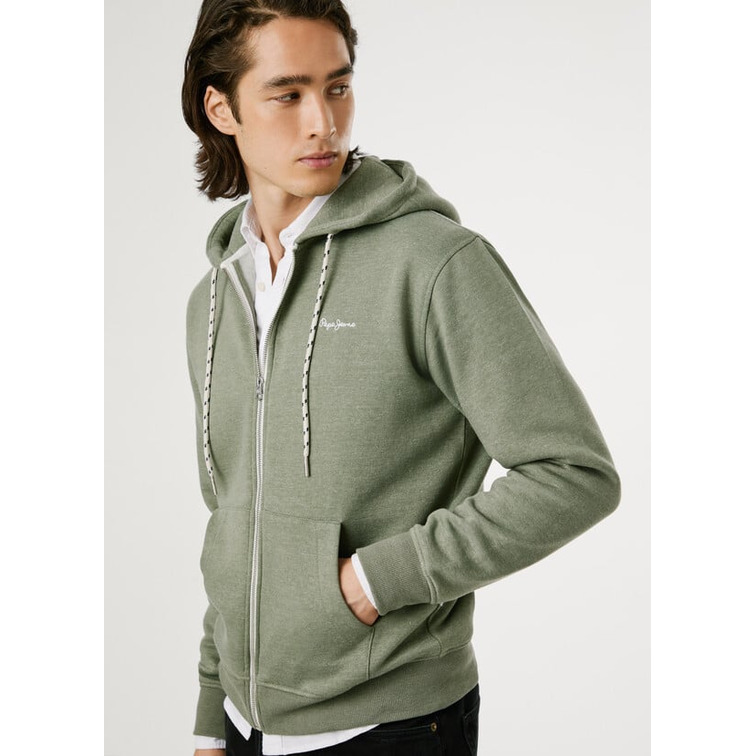 SUDADERA HOMBRE  PEPE JEANS MACBETH MELANGE ZIP