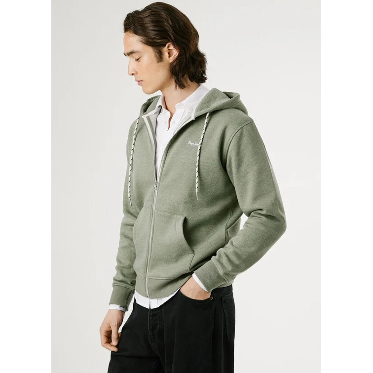 SUDADERA HOMBRE  PEPE JEANS MACBETH MELANGE ZIP