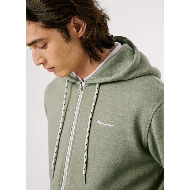 SUDADERA HOMBRE  PEPE JEANS MACBETH MELANGE ZIP
