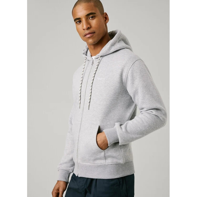 SUDADERA HOMBRE  PEPE JEANS MACBETH MELANGE ZIP