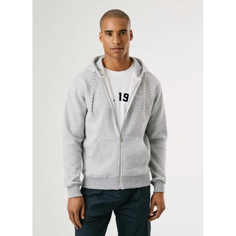 SUDADERA HOMBRE  PEPE JEANS MACBETH MELANGE ZIP