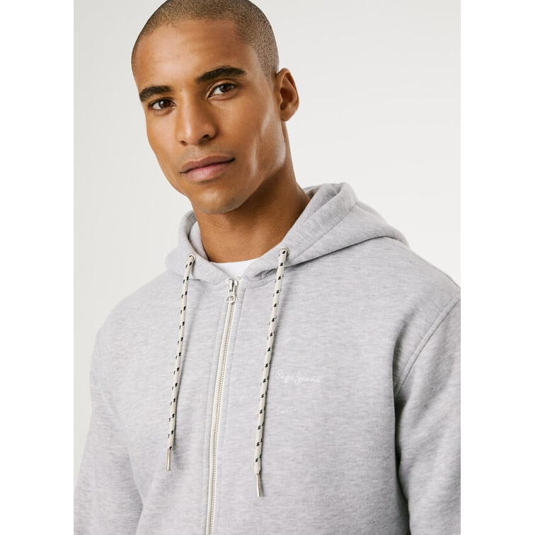 SUDADERA HOMBRE  PEPE JEANS MACBETH MELANGE ZIP