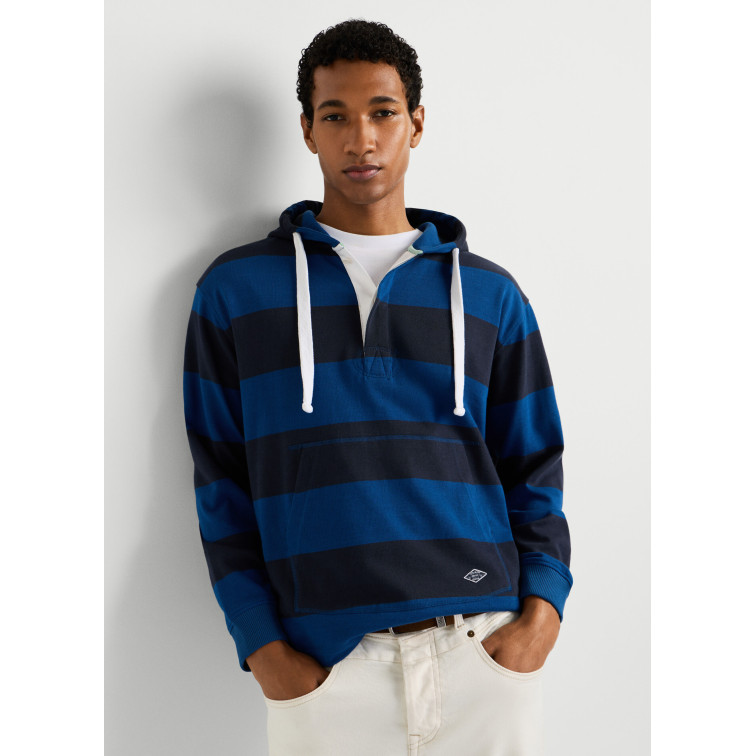 SUDADERA HOMBRE  PEPE JEANS JOE STRIPES HOODIE