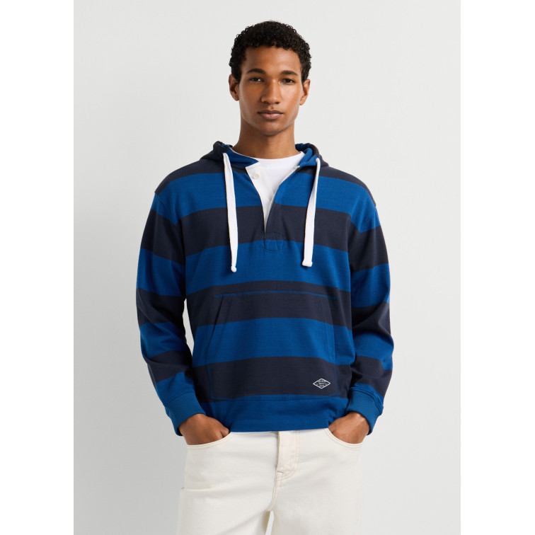 SUDADERA HOMBRE  PEPE JEANS JOE STRIPES HOODIE