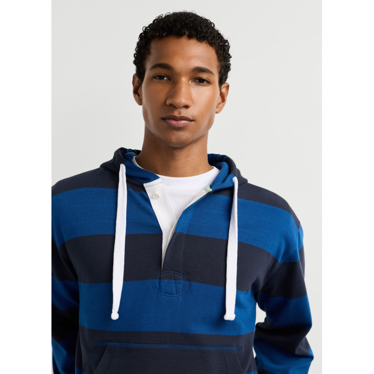 SUDADERA HOMBRE  PEPE JEANS JOE STRIPES HOODIE