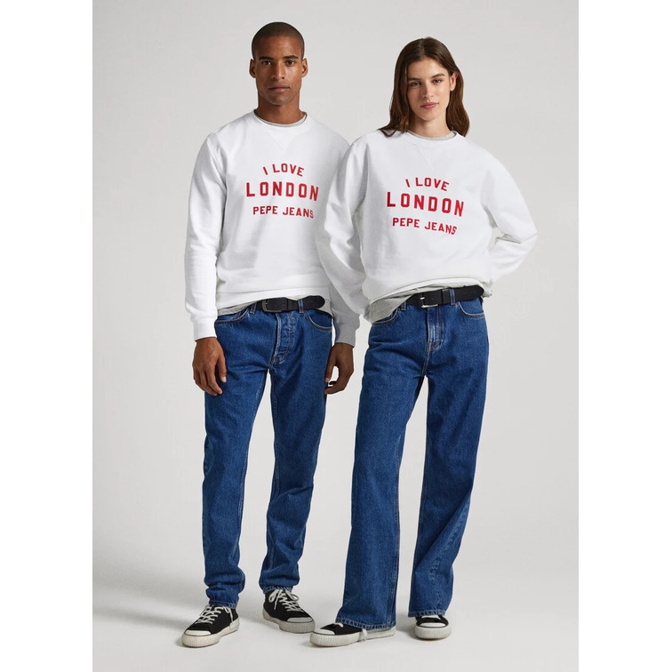 SUDADERA UNISEX ESTAMPADO I LOVE LONDON PEPE JEANS