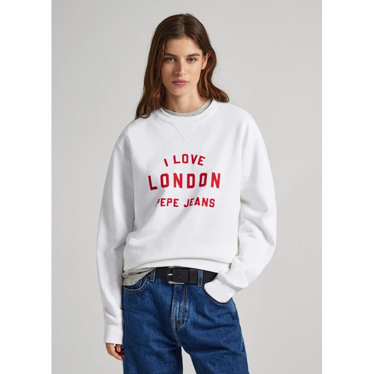 SUDADERA UNISEX ESTAMPADO I LOVE LONDON PEPE JEANS