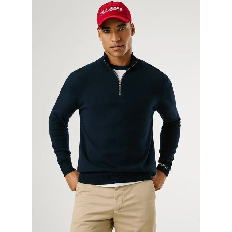 JERSEY HOMBRE  PEPE JEANS ANDRE MOCK ZIPPER