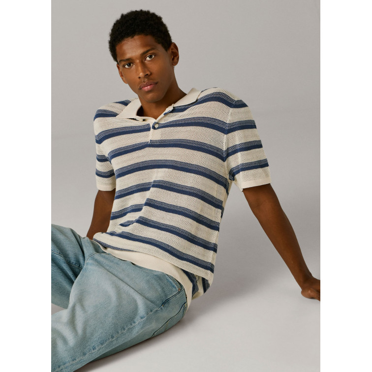POLO DE PUNTO HOMBRE PEPE JEANS CON RAYAS