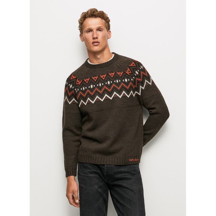 JERSEY JACQUARD GEOMÉTRICO HOMBRE PEPE JEANS MALIK