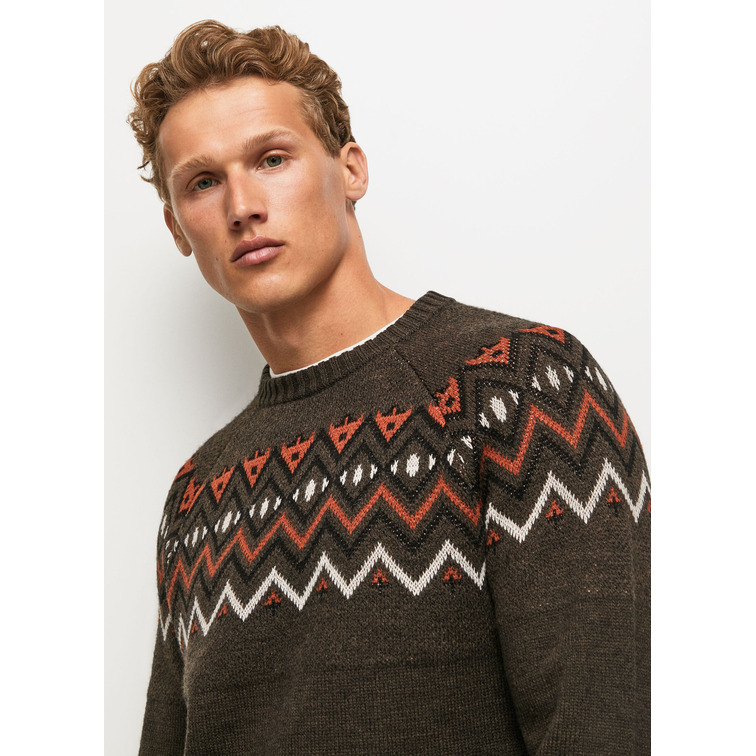 JERSEY JACQUARD GEOMÉTRICO HOMBRE PEPE JEANS MALIK
