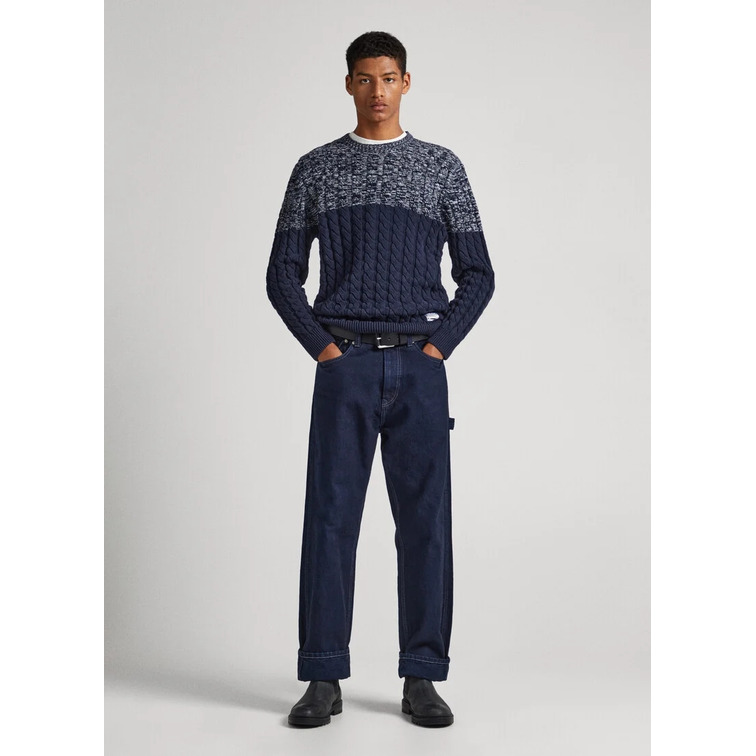 JERSEY COLORBLOCK PUNTO TRENZADO HOMBRE PEPE JEANS SETH