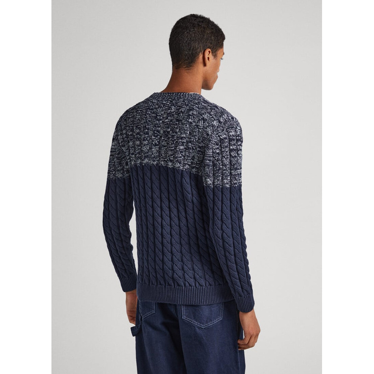 JERSEY COLORBLOCK PUNTO TRENZADO HOMBRE PEPE JEANS SETH