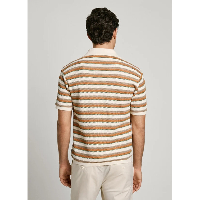 POLO A RAYAS HOMBRE PEPE JEANS TEJIDO CROCHET