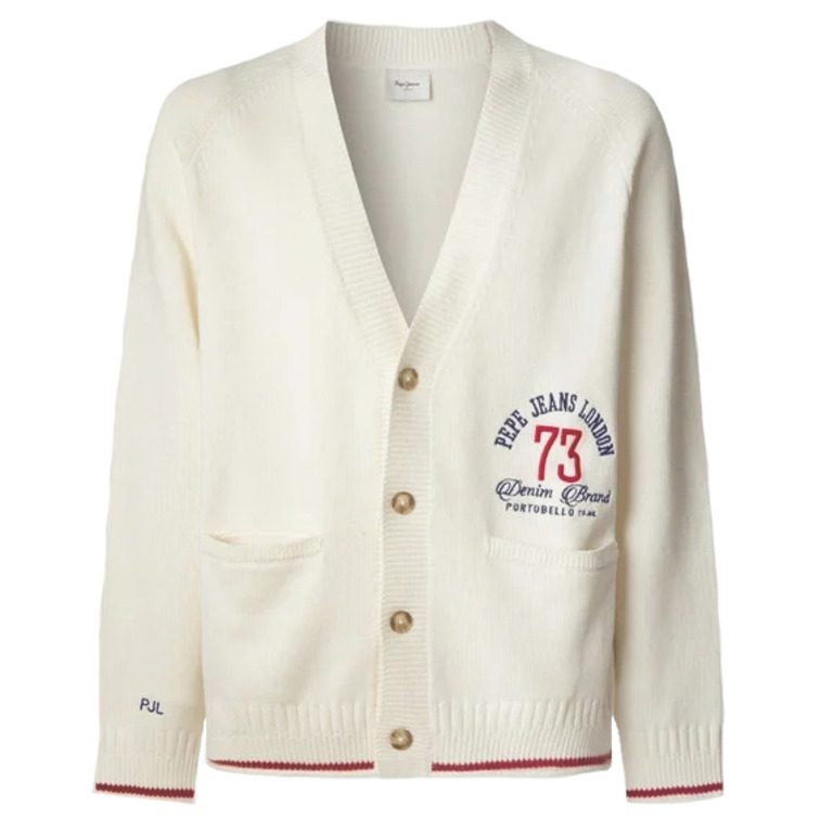 CARDIGAN HOMBRE PEPE JEANS LOGO BORDADO FIT HOLGADO