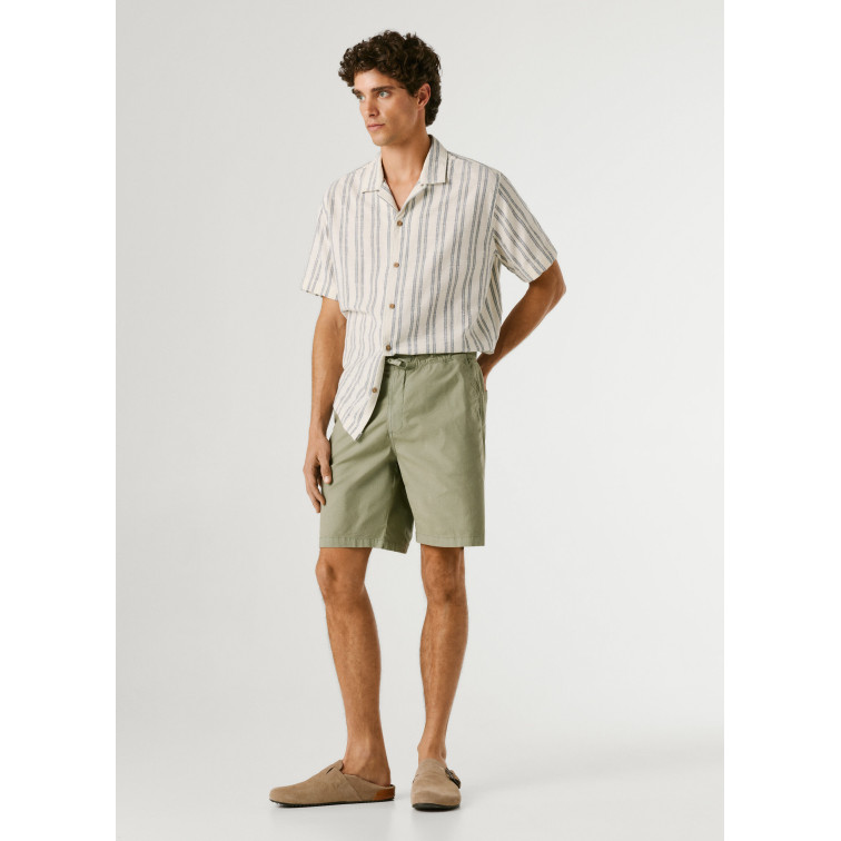 PANTALÓN CORTO HOMBRE  PEPE JEANS RELAXED PULL ON POPLIN SHORT