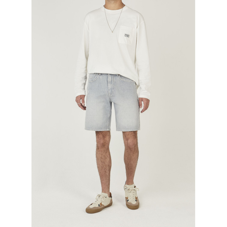 PANTALÓN CORTO HOMBRE  PEPE JEANS LOOSE SHORT TOM WORN STONE GRE