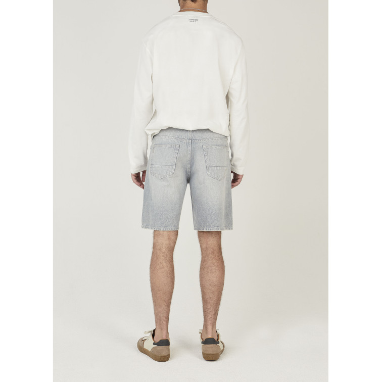 PANTALÓN CORTO HOMBRE  PEPE JEANS LOOSE SHORT TOM WORN STONE GRE