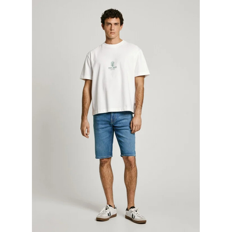 PANTALÓN CORTO VAQUERO HOMBRE PEPE JEANS GYMDIGO FIT SLIM