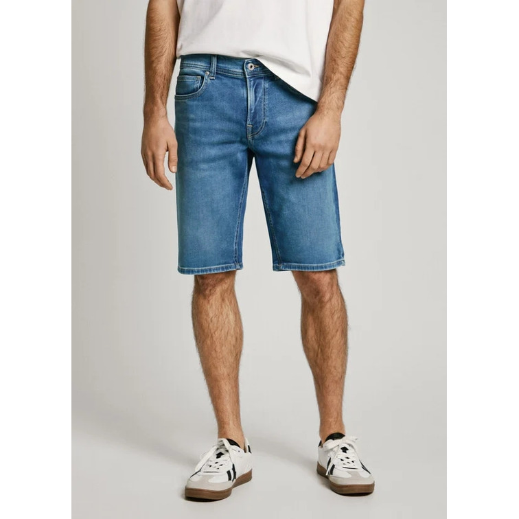 PANTALÓN CORTO VAQUERO HOMBRE PEPE JEANS GYMDIGO FIT SLIM