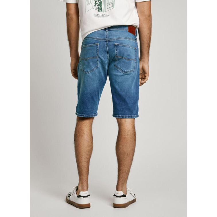 PANTALÓN CORTO VAQUERO HOMBRE PEPE JEANS GYMDIGO FIT SLIM