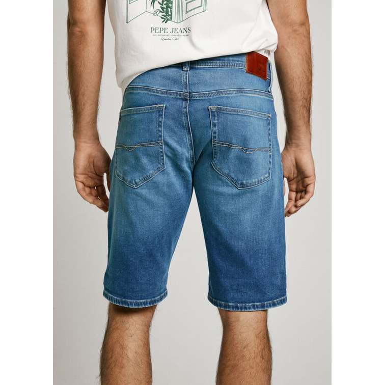 PANTALÓN CORTO VAQUERO HOMBRE PEPE JEANS GYMDIGO FIT SLIM