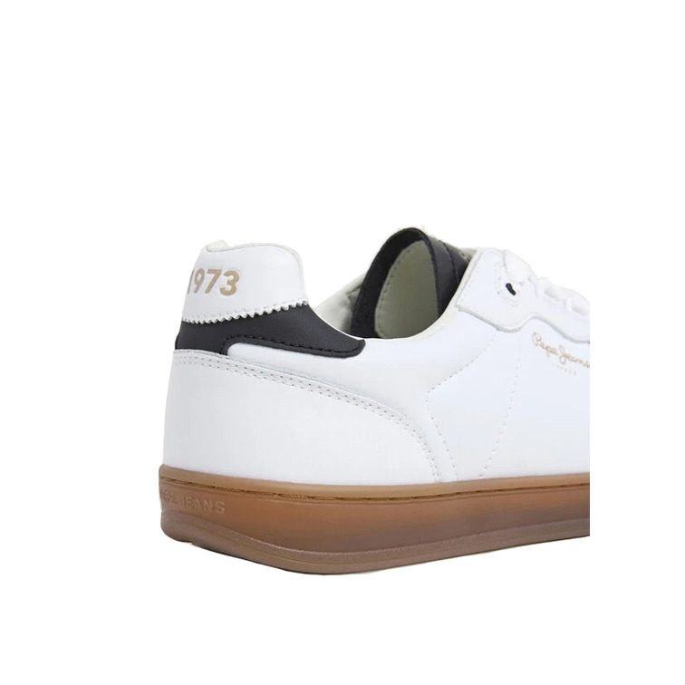 ZAPATILLA DE PIEL HOMBRE PEPE JEANS CON DETALLES EN ANTE