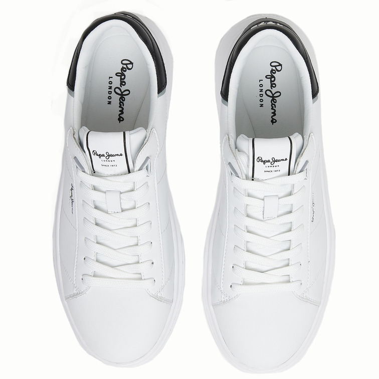 ZAPATILLA EN PIEL BICOLOR HOMBRE PEPE JEANS EATON BASIC