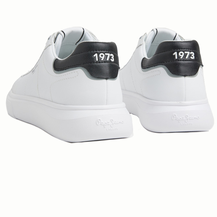 ZAPATILLA EN PIEL BICOLOR HOMBRE PEPE JEANS EATON BASIC